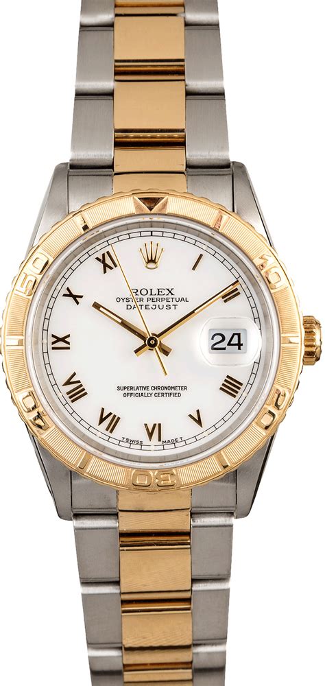 rolex datejust turn-o-graph white wrist|Rolex turn o graph value.